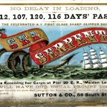Sea Serpent [clipper card] Sutton & Co.